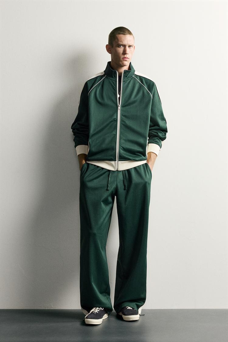 RETRO TRACK JACKET WITH CONTRAST BANDS