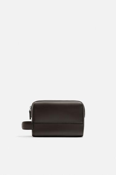PLAIN TOILETRY BAG - Brown by Zara