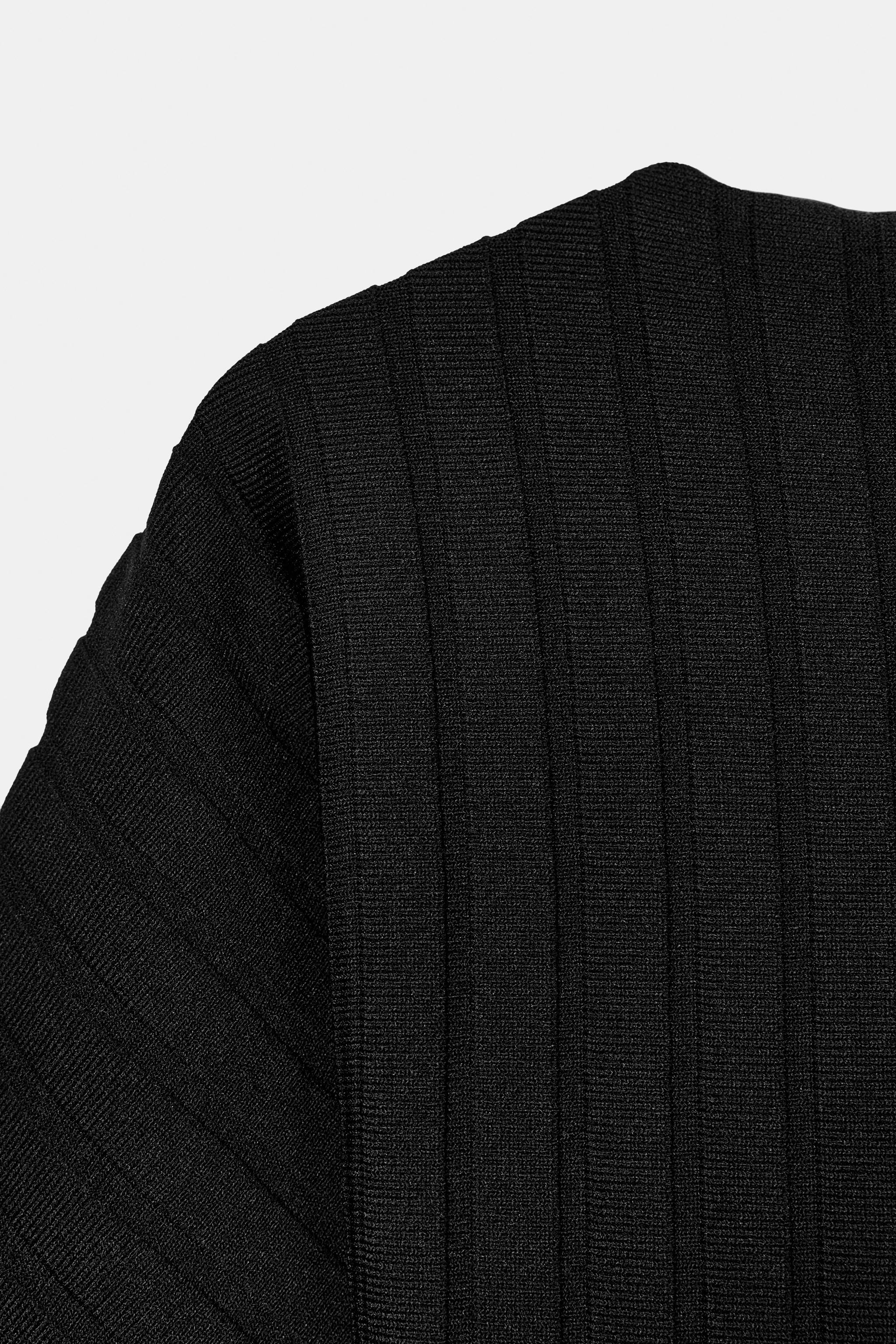 Женские свитеры Zara RIBBED KNIT TOP — фото 8