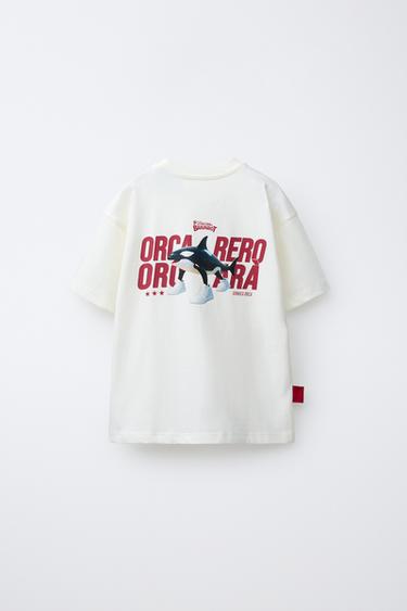 PRINTED ORCA SKIFIDOL ITALIAN BRAINROT™ T-SHIRT - White by Zara - Image 1