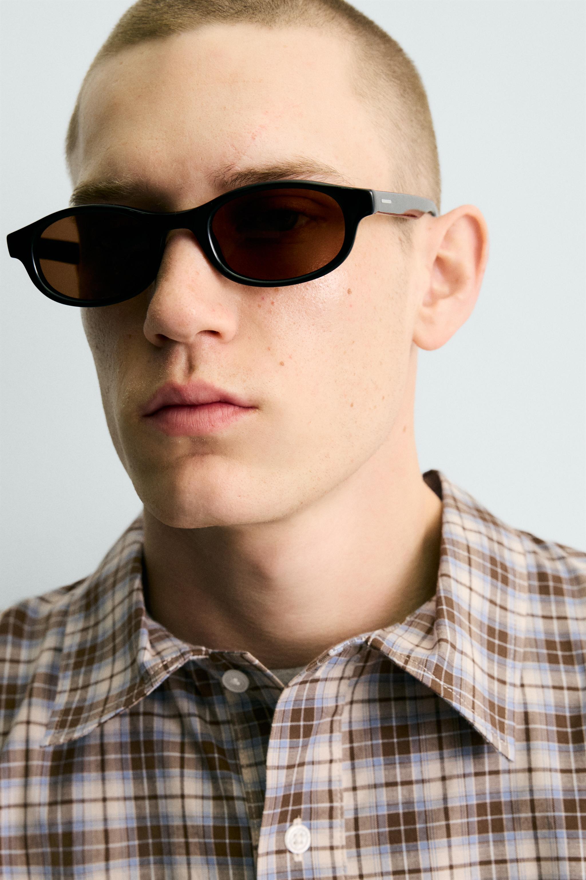 PLAID BOXY FIT POLO SHIRT