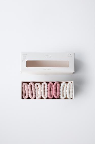 4-PACK OF COLOURED SOCKS IN A BOX - Pink by Zara