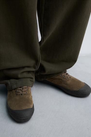 BASKET EN CUIR - Vert de Zara - Image 2