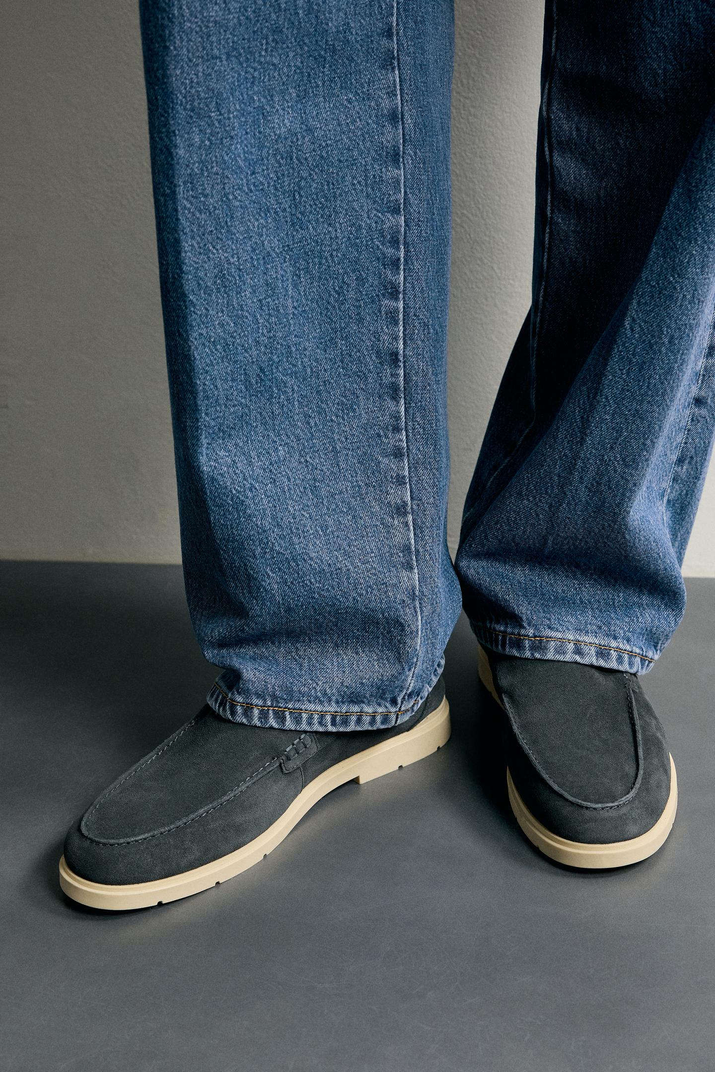 Мужские туфли Zara Casual Leather — фото 3