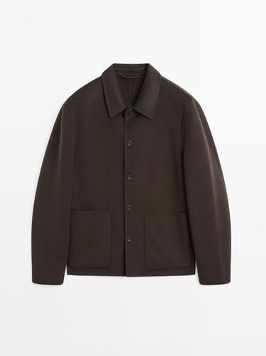Zara Short 100% cashmere coat - Chocolate - Image 0