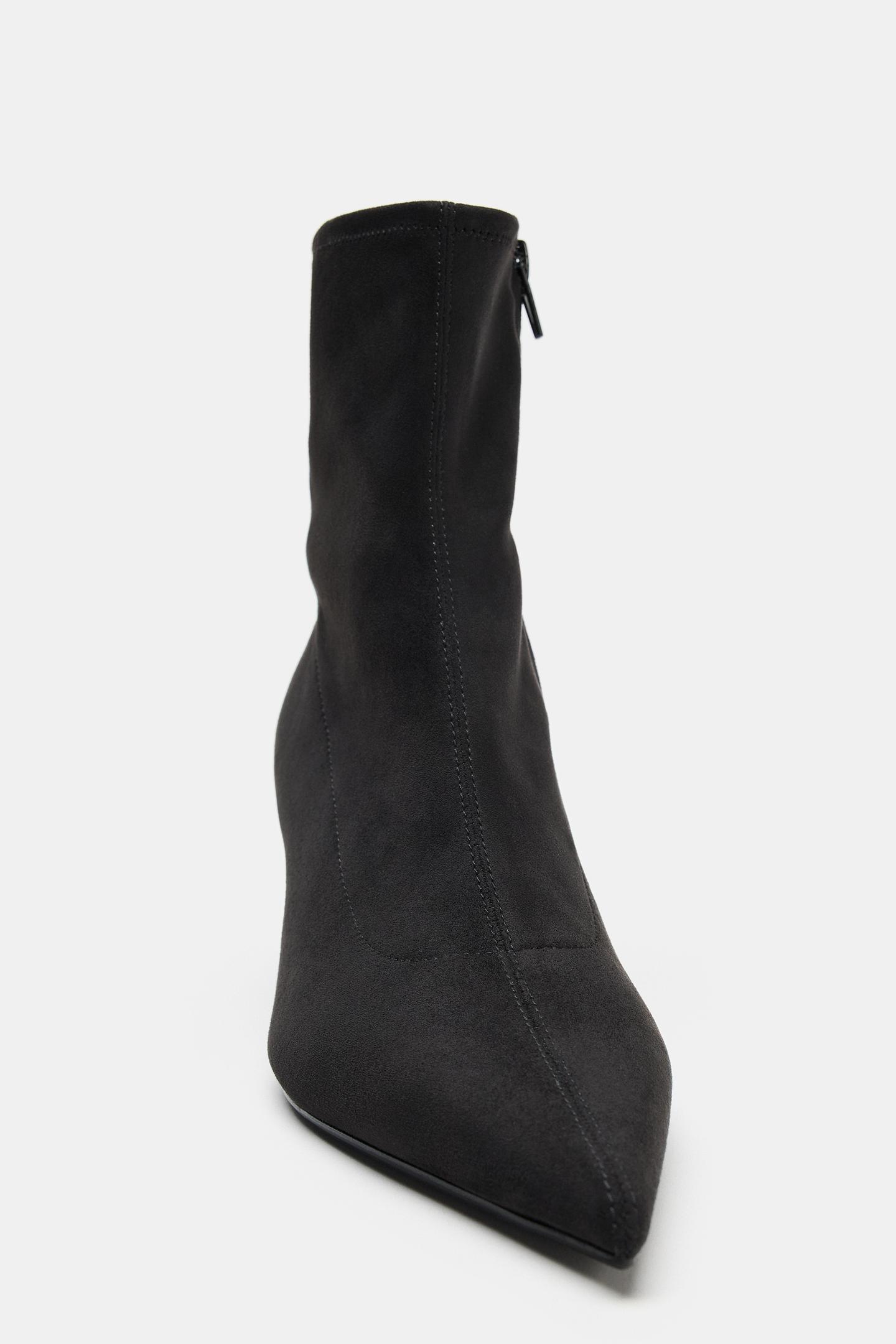 Женские ботинки Zara Wedge Ankle, цвет: Чёрный — фото 6