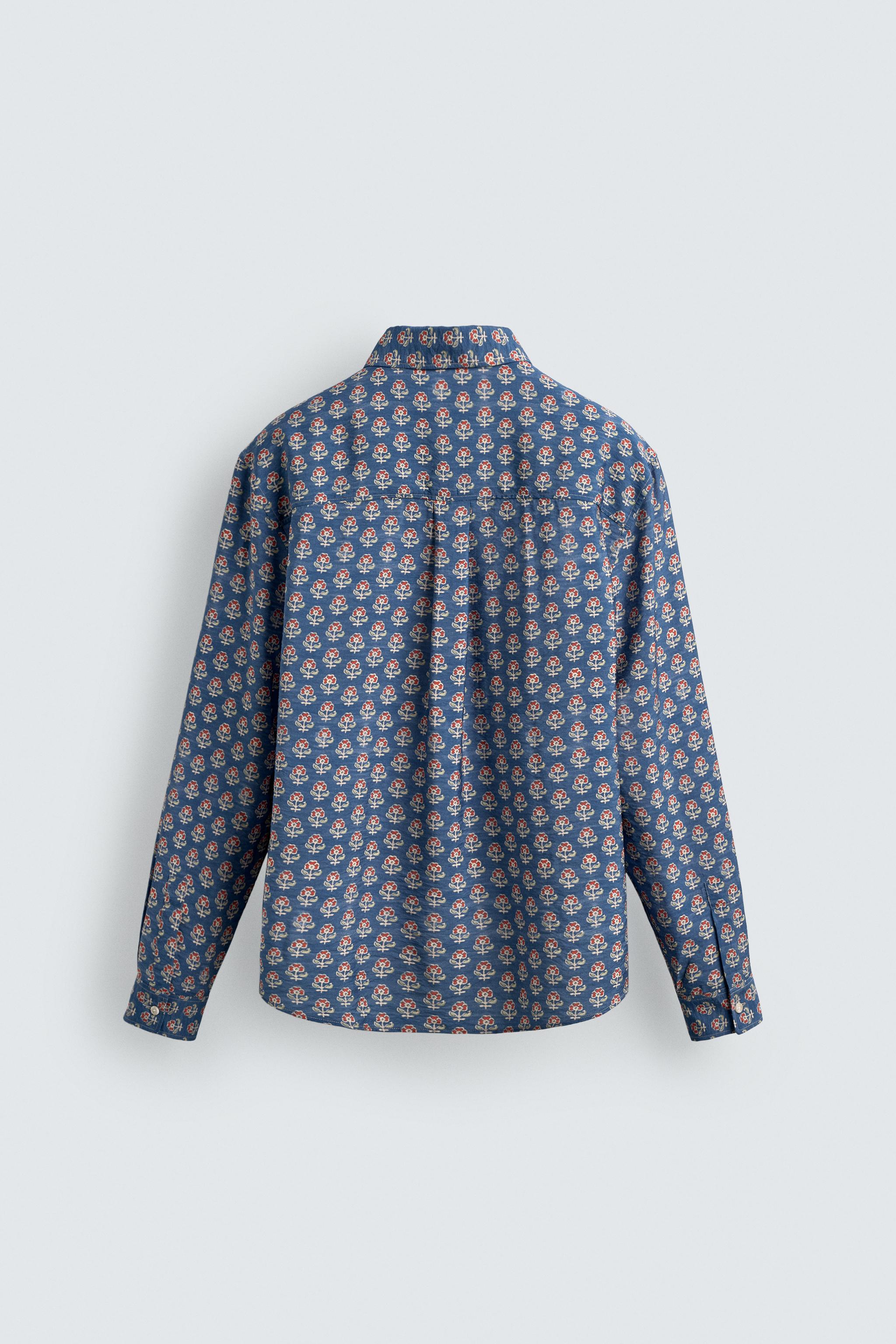 FLUID FLORAL PRINT SHIRT