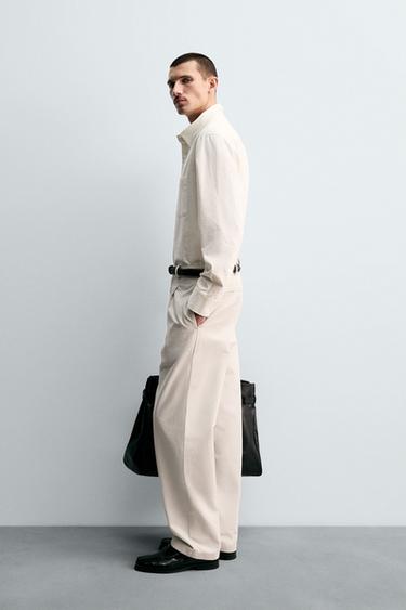 CHEMISE EN JEAN COUPE DÉCONTRACTÉE - Blanc de Zara - Image 3