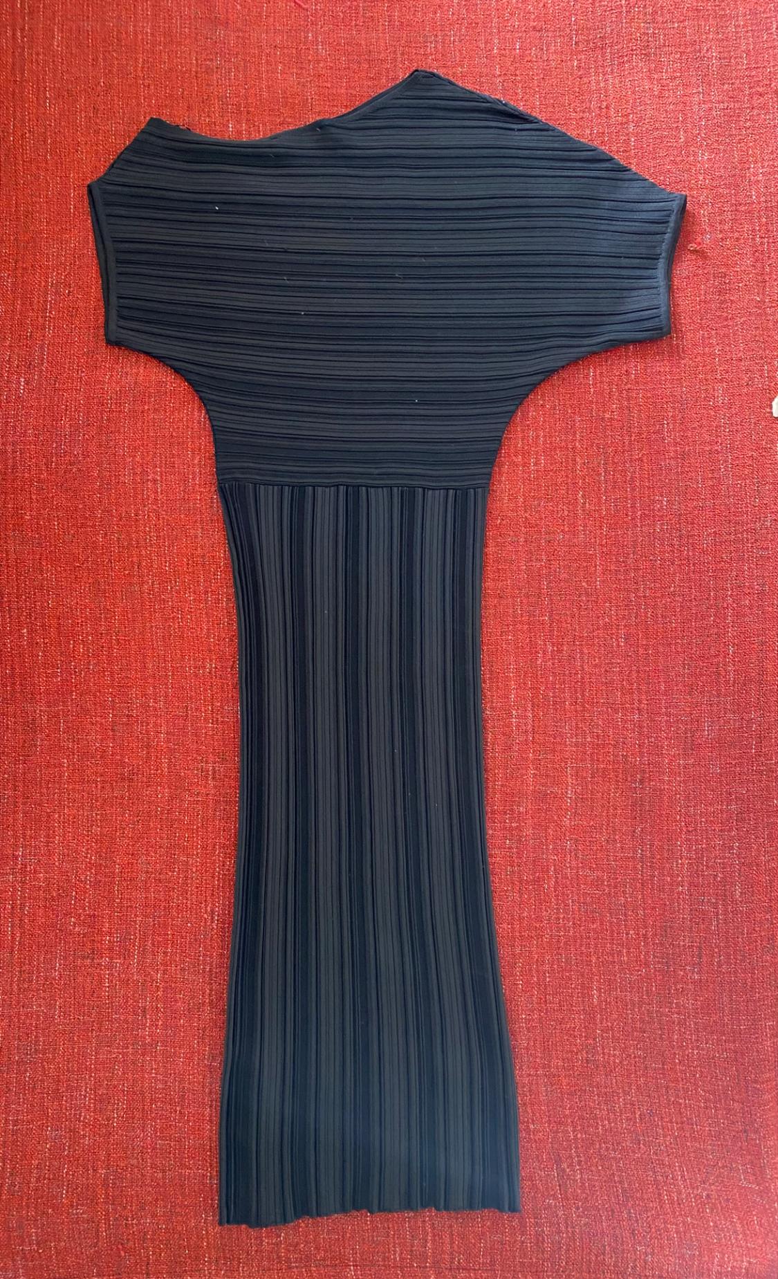 RIB KNIT ASYMMETRIC DRESS - Image 6