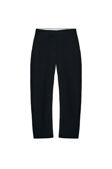 MID-WAIST BARREL TROUSERS