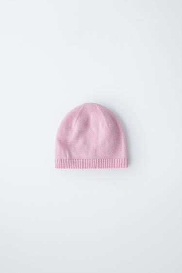 100% CASHMERE BEANIE - Pink by Zara - Image 0