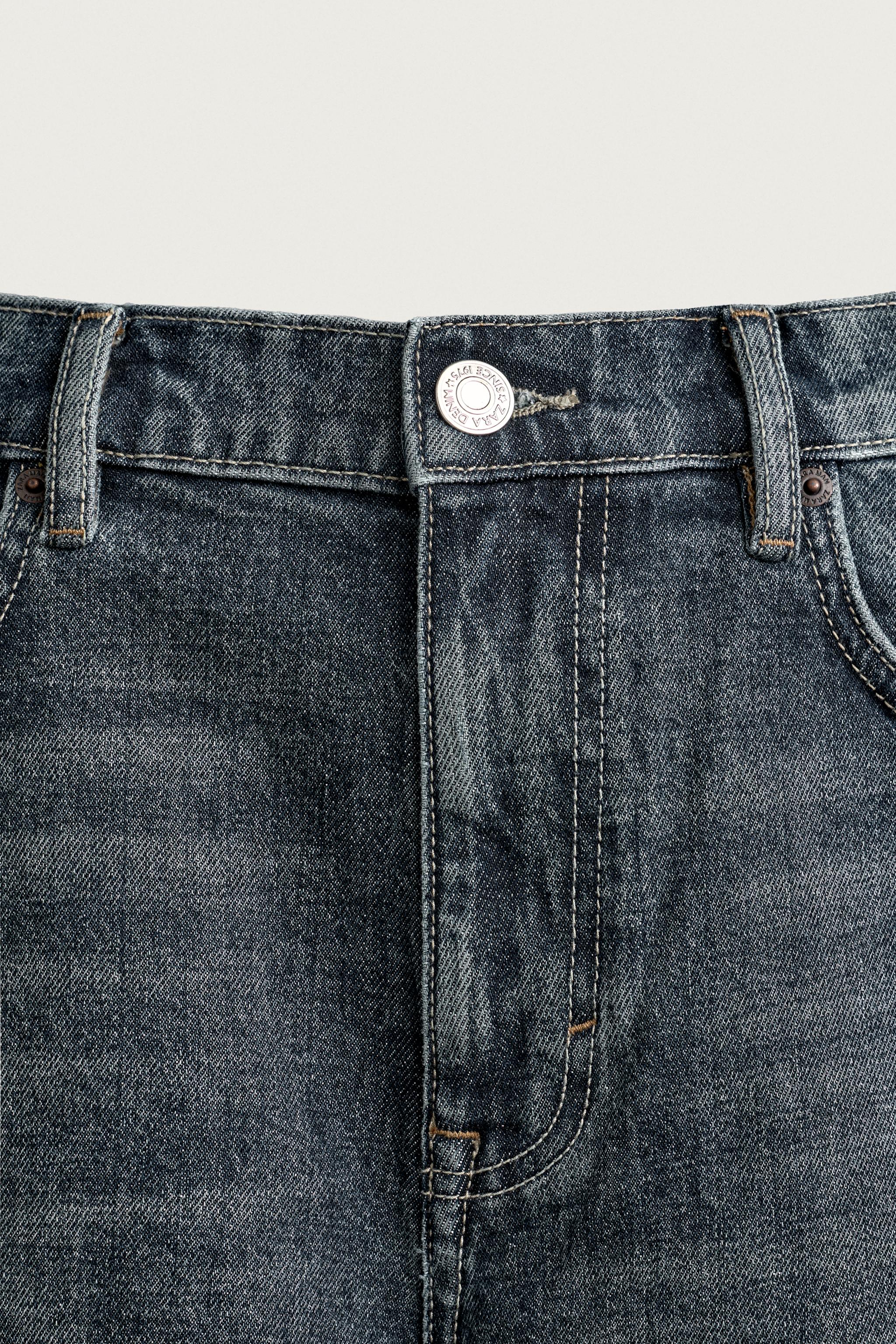 Мужские шорты Zara REGULAR FIT DENIM SHORTS — фото 9