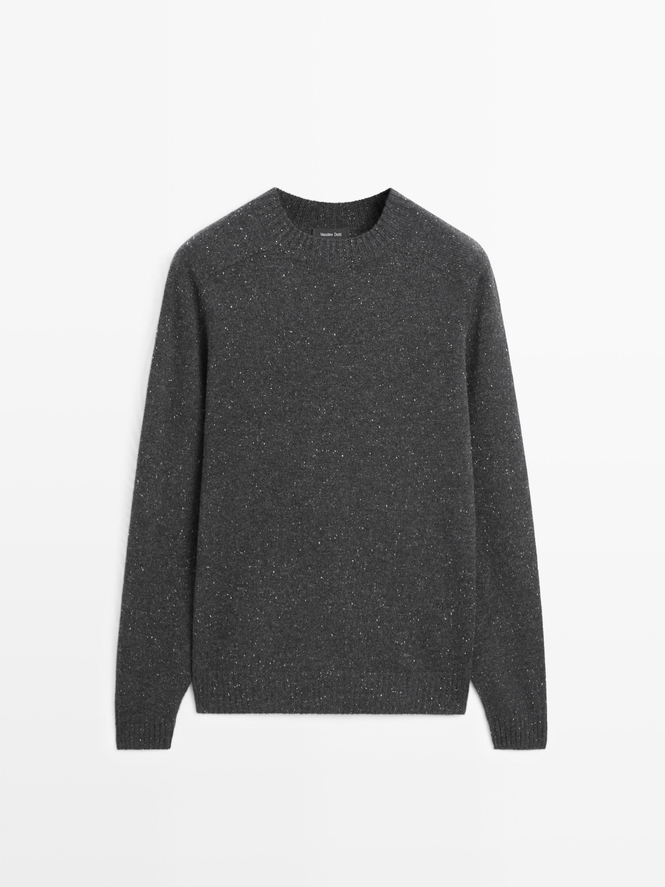 Crew neck sweater 100% wool