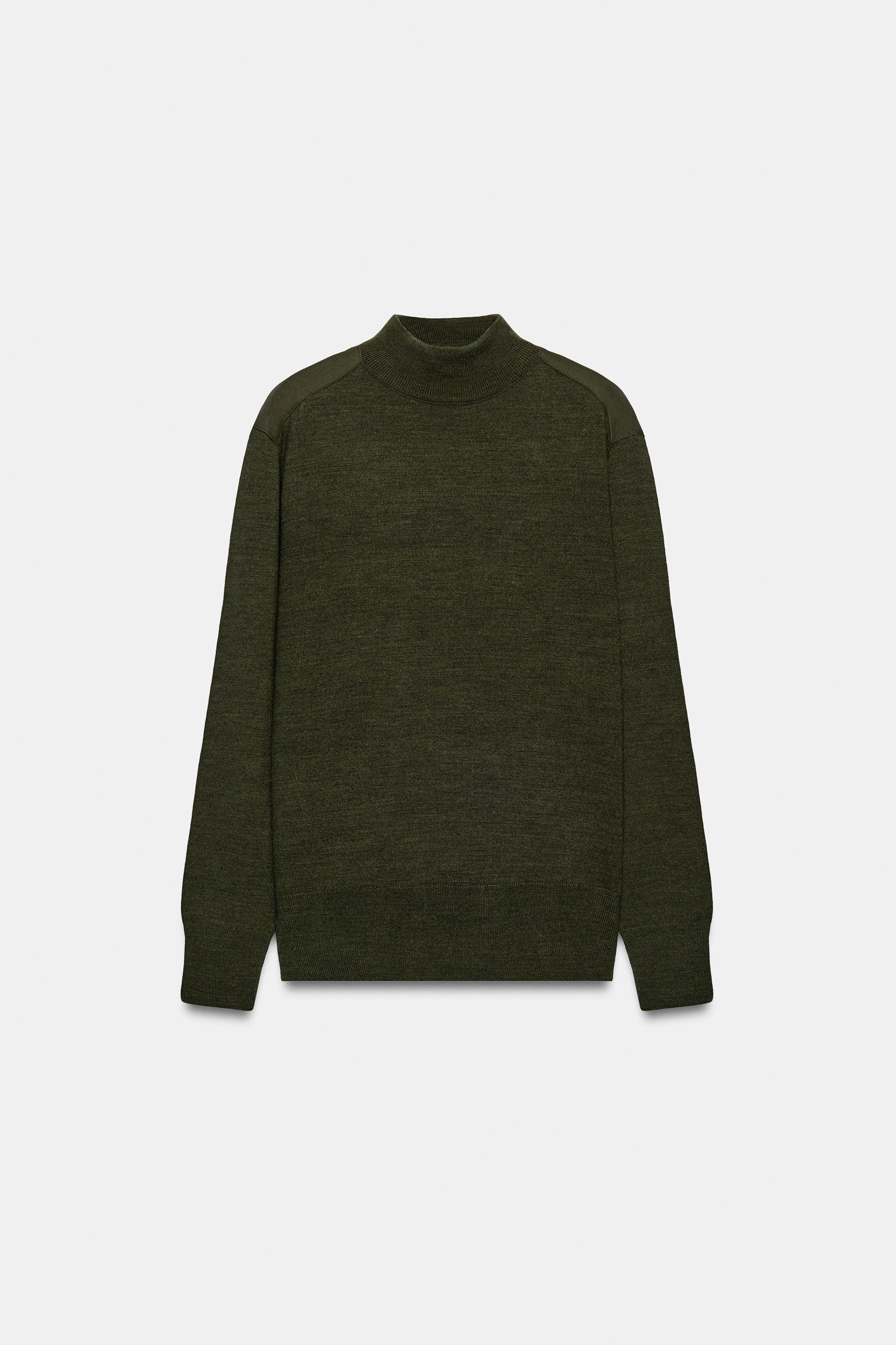 CONTRAST SHOULDER KNIT SWEATER thumbnail 6