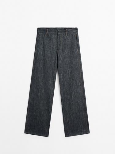Jean coton mélangé - Bleu profond de Zara