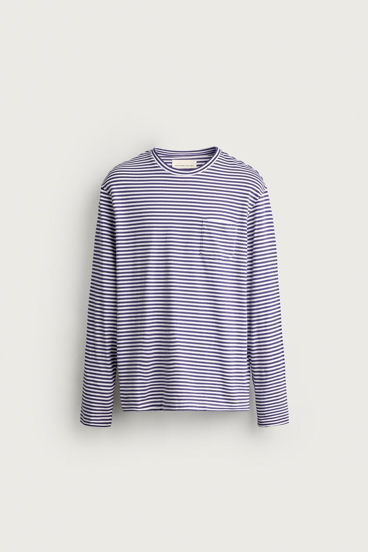 STRIPED REGULAR FIT LONG SLEEVE T-SHIRT