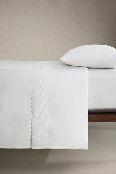 HOUSSE DE COUETTE BRODÉE - Blanc de Zara - Image 1