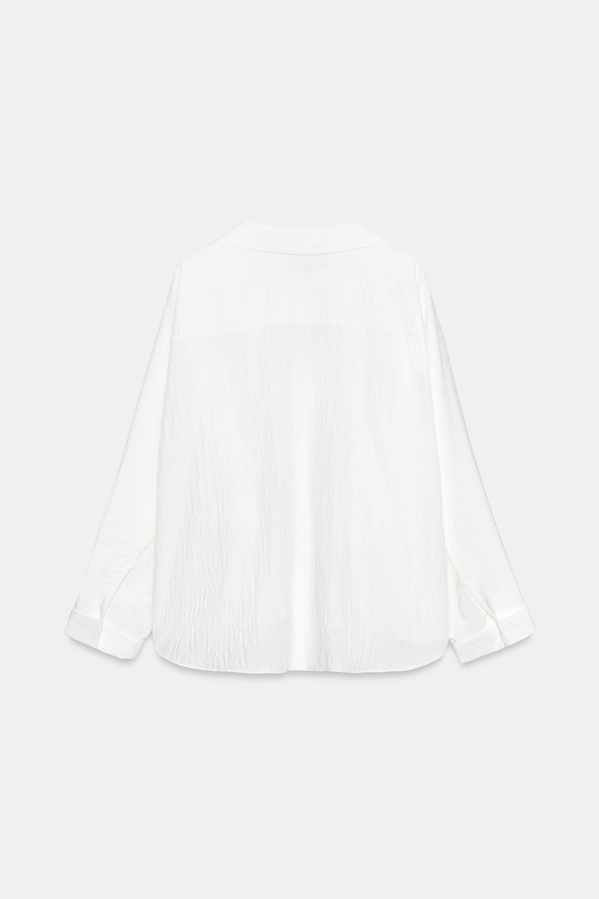 ZW COLLECTION OVERSIZED TEXTURED SHIRT