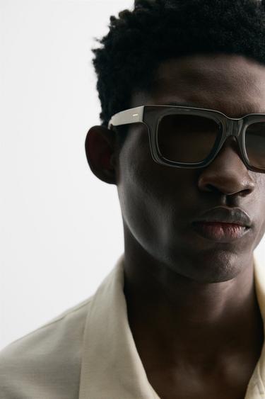 SQUARE SUNGLASSES - Brown by Zara - Image 1