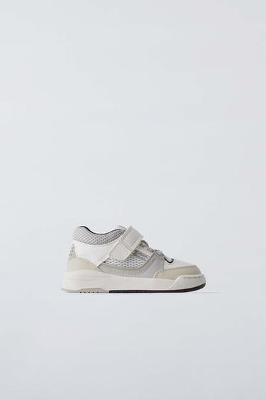 Zara MULTI-PIECE HIGH TOP SNEAKERS - White