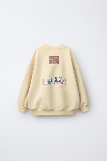 MICKEY MOUSE © DISNEY EMBROIDERED SWEATSHIRT - Butter by Zara