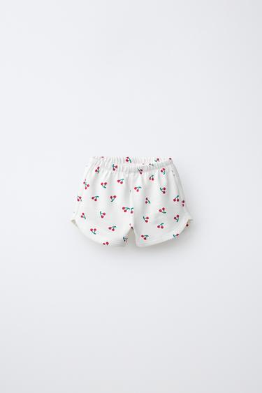 TWO-PACK OF CHERRY PRINT BERMUDA SHORTS - Pink by Zara - Image 1
