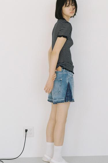 Z1975 MOM FIT ショートパンツミディアムブルー0ZaraのZ1975 MOM FIT ショートパンツ - ミディアムブルー - 画像 0