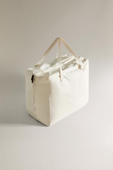 COTTON CARRY BAG - Light beige by Zara - Image 1