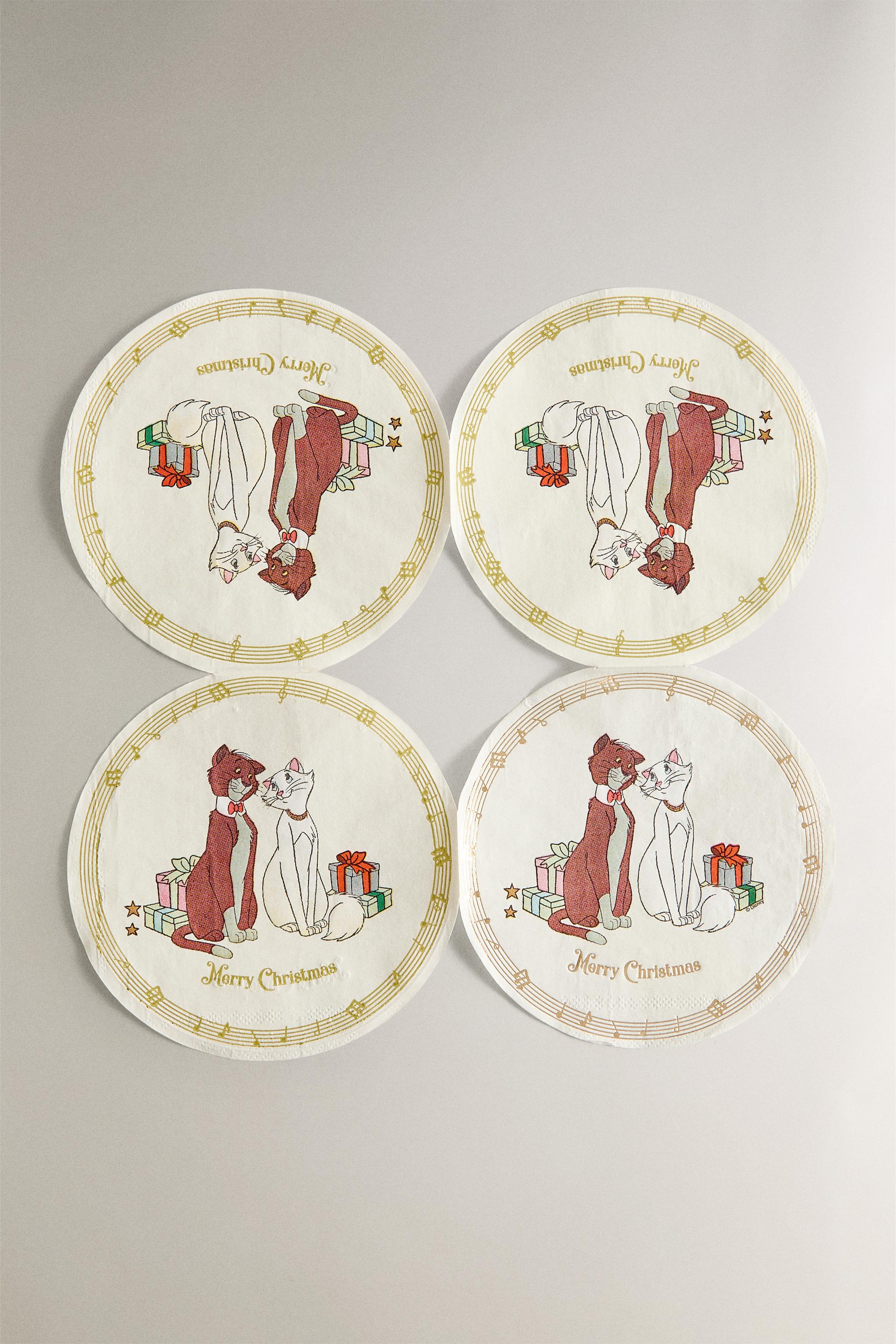 SET OF CHILDREN'S CHRISTMAS PAPER NAPKINS THE ARISTOCATS ©DISNEY  (SET OF 20)