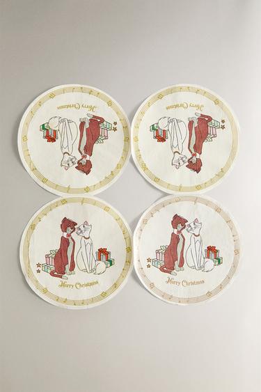 LOT SERVIETTES EN PAPIER ENFANT LES ARISTOCHATS ©DISNEY NOËL (LOT DE 20) - Multicolore de Zara - Image 1