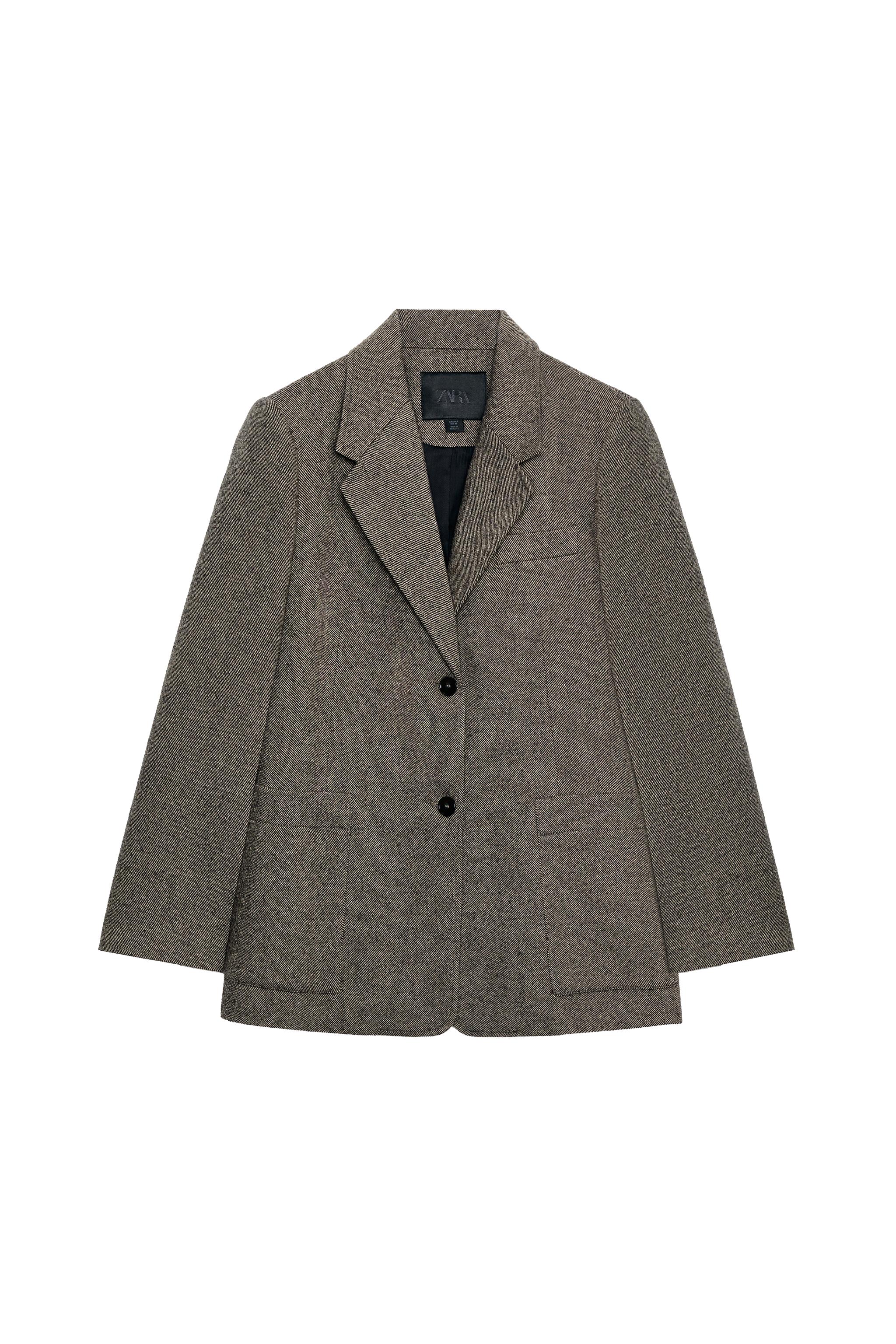 BLAZER RECTA CON LANA ZW COLLECTION
