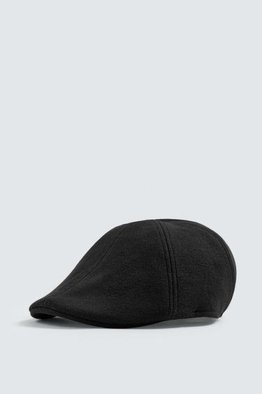 MŨ NỒI VẢI FLANEL - Màu đen từ Zara