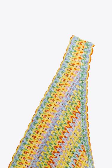 ROBE LONGUE EN MAILLE CROCHET - Multicolore de Zara - Image 6