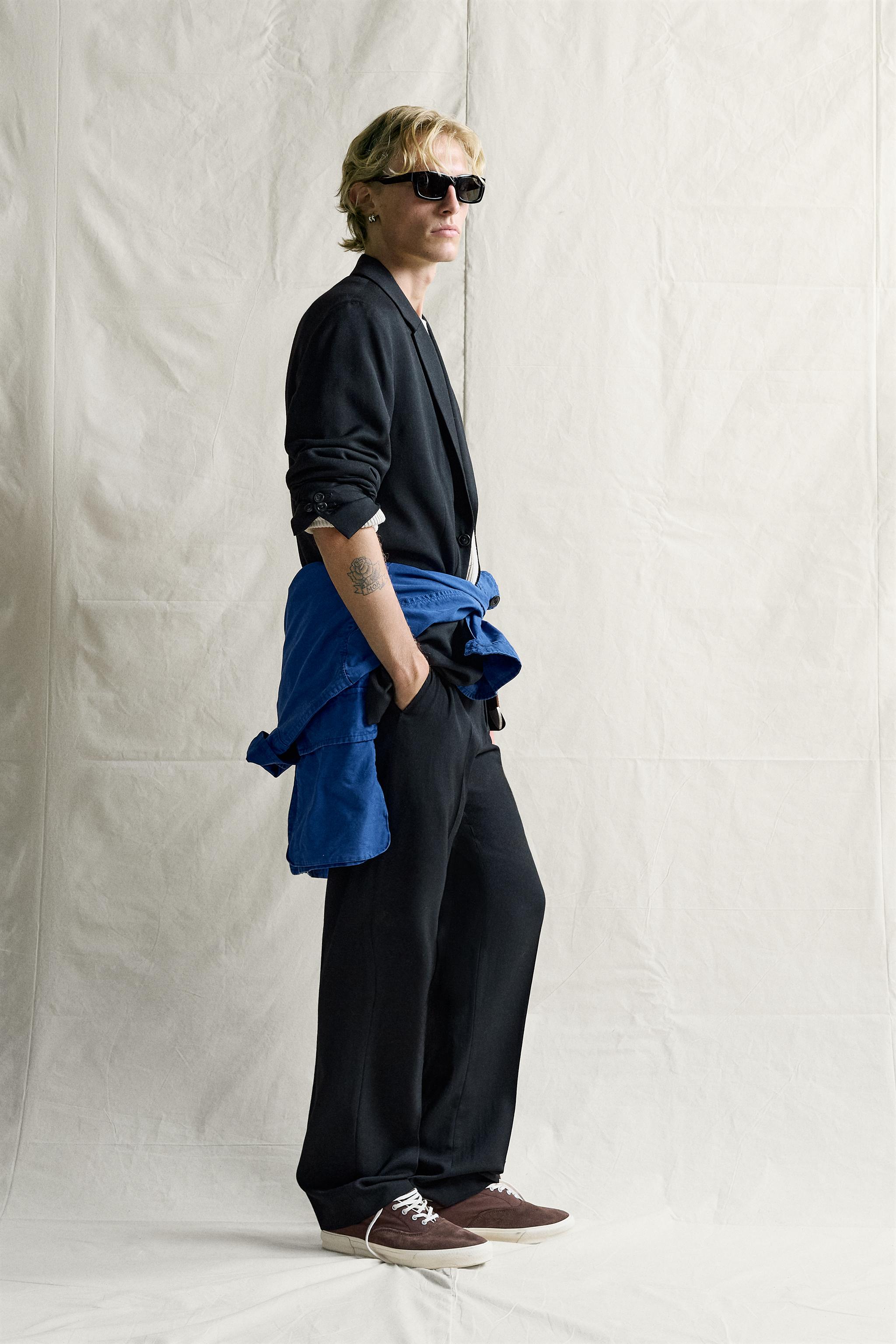 PANTALON DE COSTUME REGULAR FIT 100% LAINE