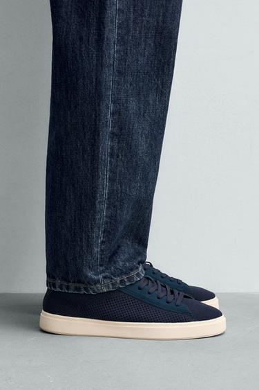 Zara MESH SNEAKERS - Blue - Image 0
