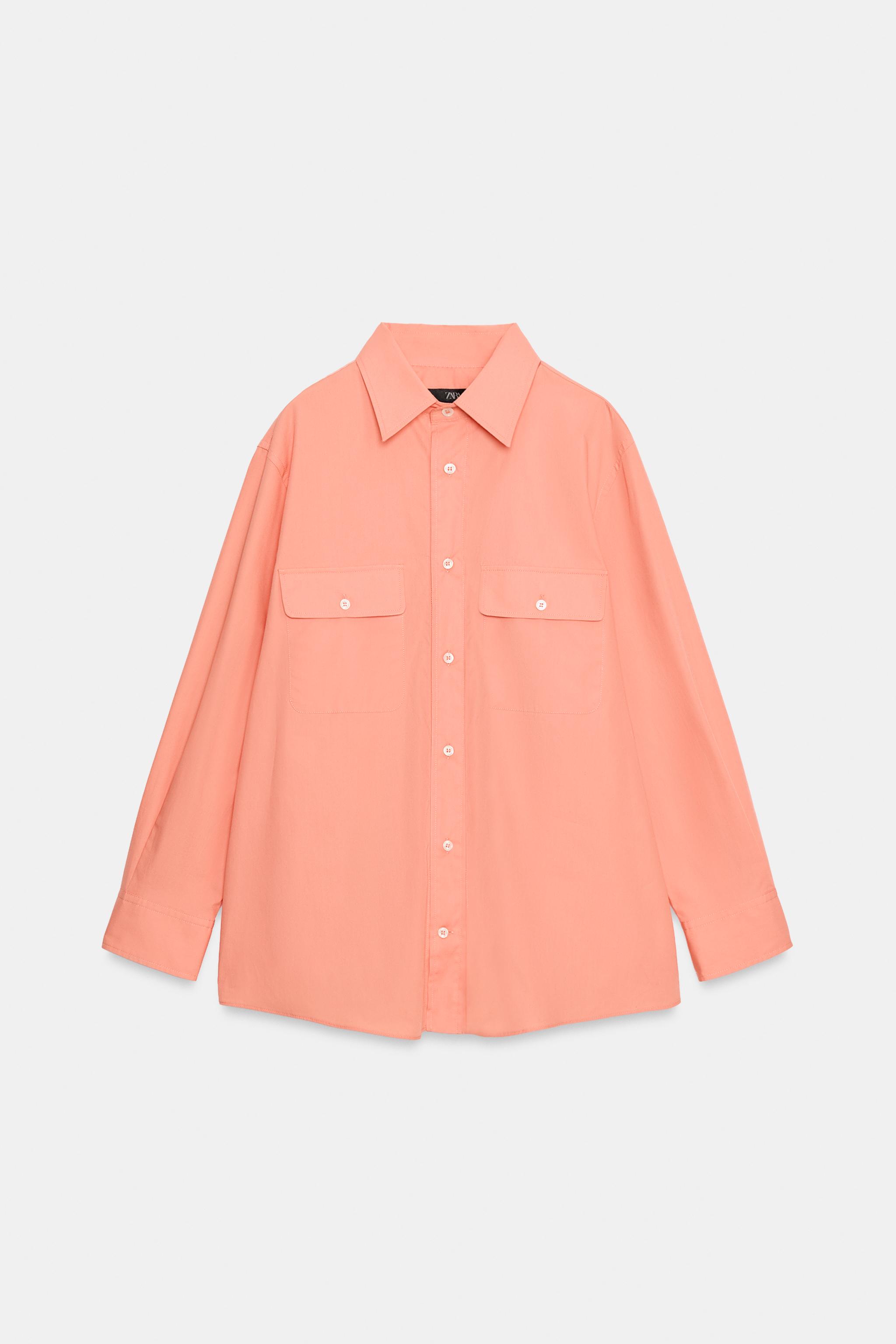 ZW COLLECTION POCKET POPLIN SHIRT