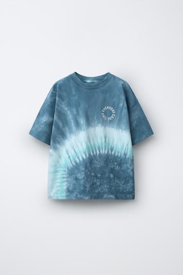BATIK-T-SHIRT - Blau von Zara