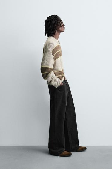 FLARE CORDUROY TROUSERS - Black by Zara - Image 3