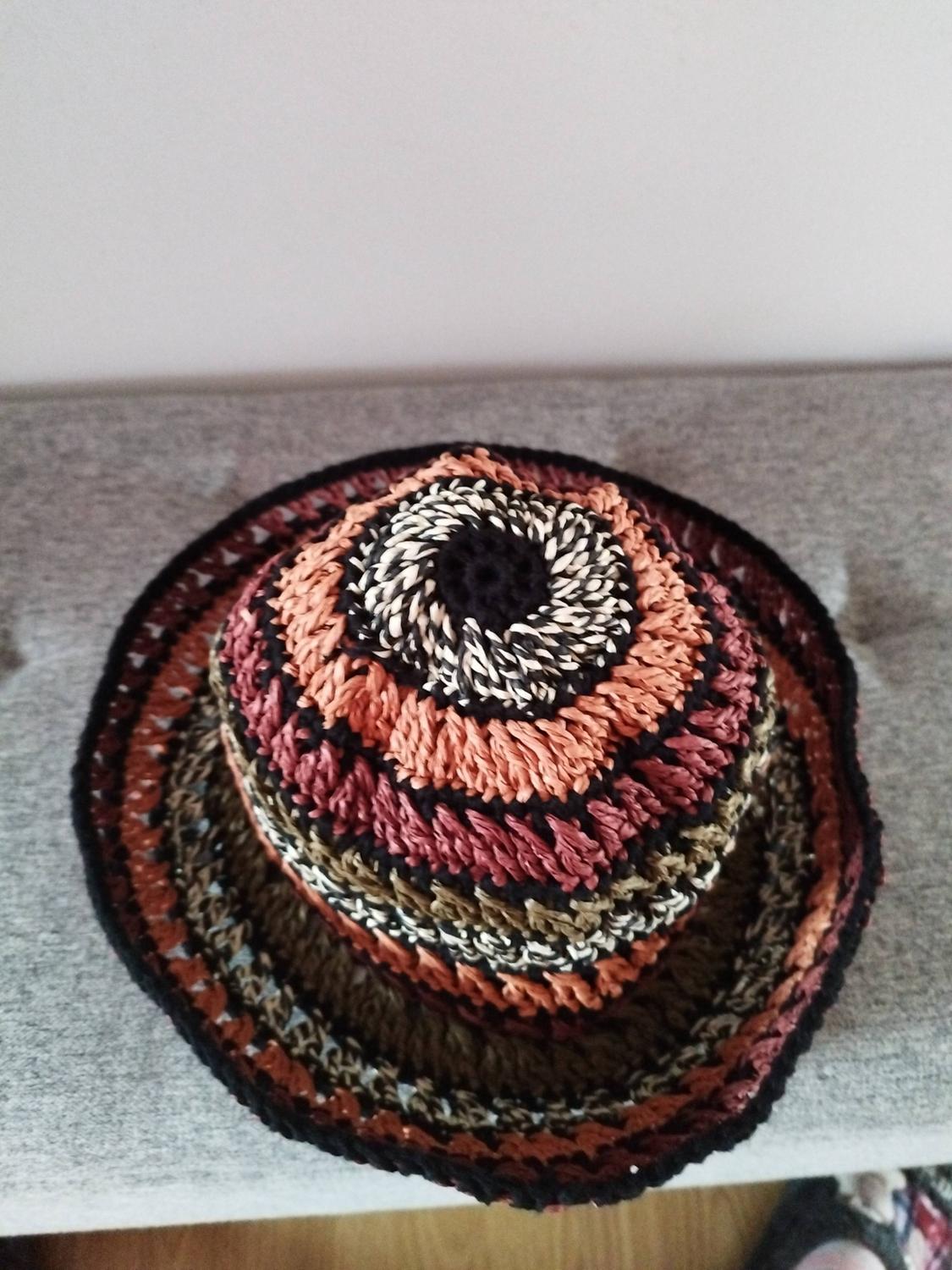 CONTRAST MIXED BRAIDED BUCKET HAT - Image 6