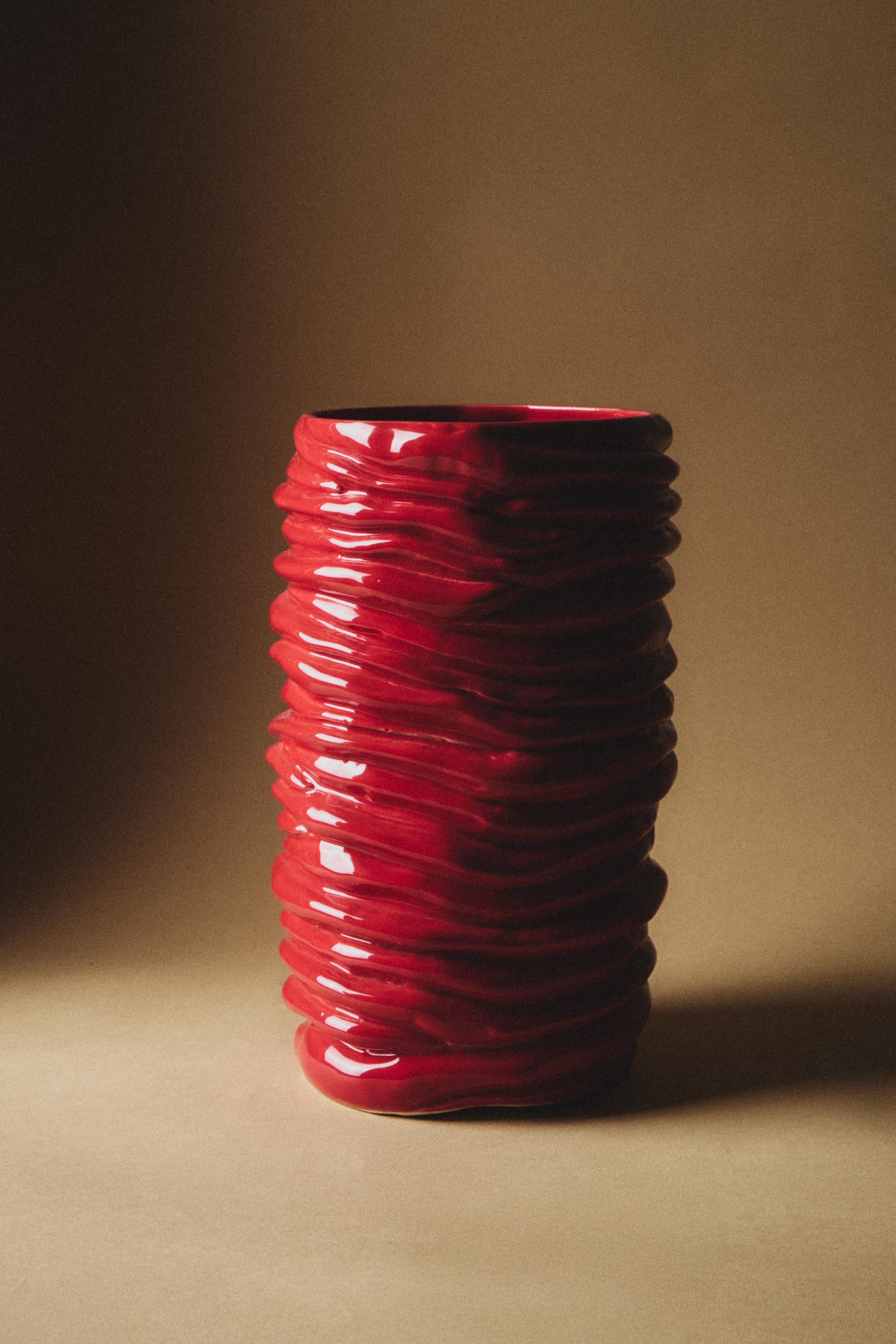 VASE CÉRAMIQUE ONDULÉ X COLLAGERIE