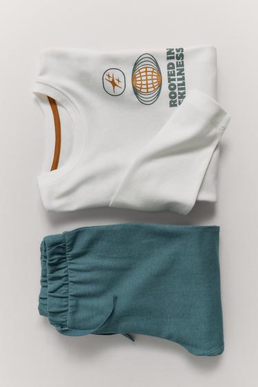 6-14 URTE/ BONSAI ZUHAITZ PIJAMA - Urdina, Zara-rena