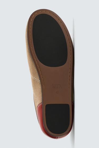 BASKETS EN CUIR HARRY LAMBERT FOR ZARA X DISNEY - Marron sable de Zara - Image 7