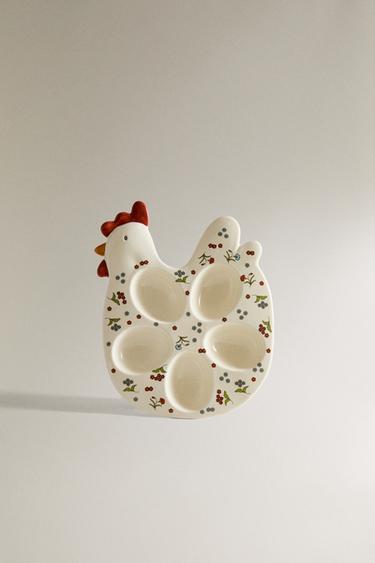 KIDS’ FLORAL HEN EGG CUP - Multicoloured by Zara