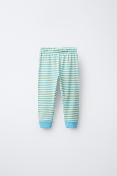 PYJAMA À RAYURES (1 AN ET DEMI - 6 ANS) - Bleu clair de Zara - Image 3