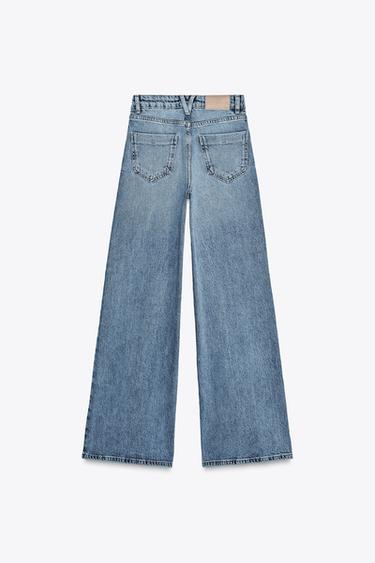 Z1975 WIDE-LEG HIGH-WAIST LONG LENGTH JEANS - Mid-blue by Zara - Image 5