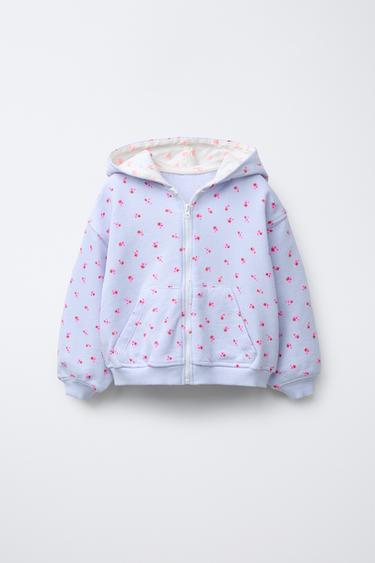 FLORAL HOODIE - Lavender by Zara - Image 0