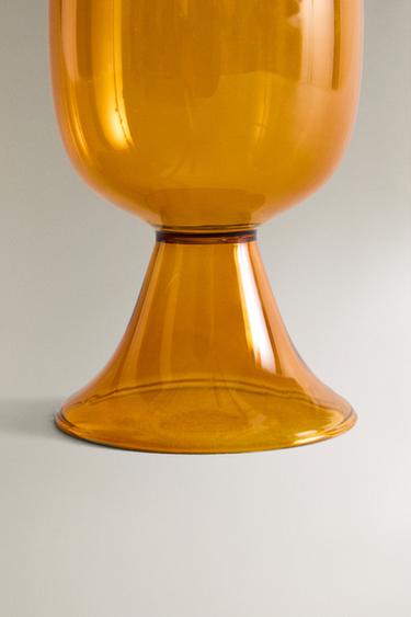 SHORT COLOURED BOROSILICATE GLASS X COLLAGERIE - Ochre by Zara - Image 3