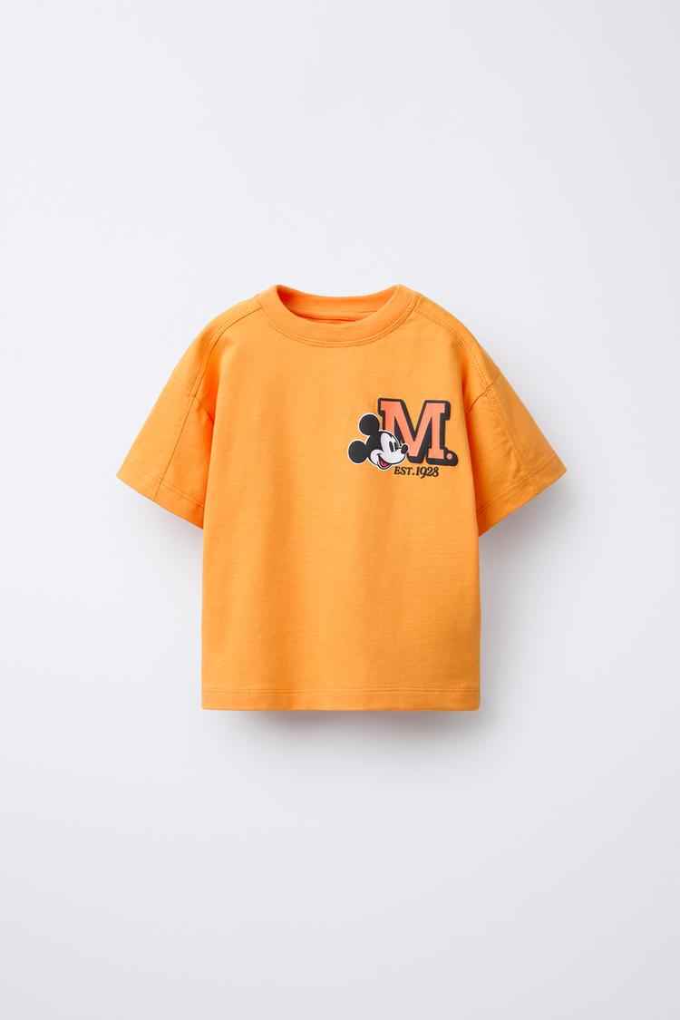 MICKEY MOUSE © DISNEY PRINT T-SHIRT - Orange | ZARA United States