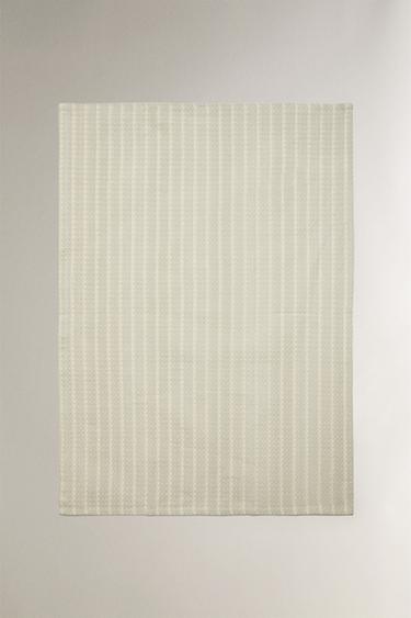 PACK OF WAFFLE-KNIT TEA TOWELS (PACK OF 2) - Green / Blue by Zara - Image 1