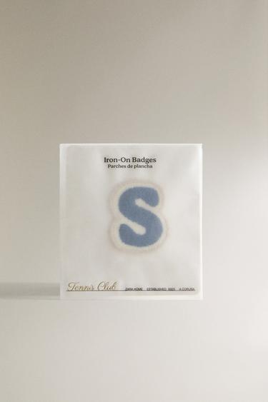 THERMO-ADHESIVE LETTER S PATCH - Blue by Zara - Image 4
